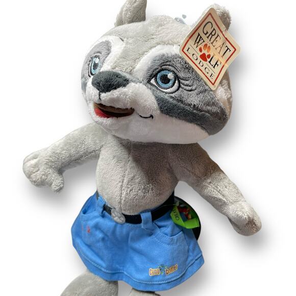 Great Wolf Lodge Plush Raccoon Rachel Camp Critter Stuffed Nursery Fiesta 16” - Picture 4 of 14